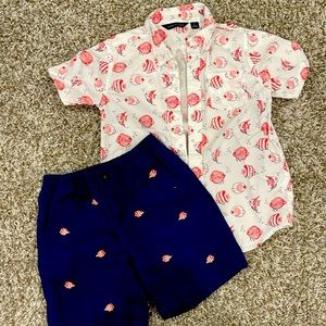 Janie and Jack boys fish outfit